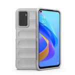 For OPPO A36 4G/A76 4G/Realme 9i Magic Shield TPU + Flannel Phone Case(Grey)