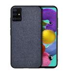For Galaxy A71 Shockproof Cloth Texture PC + TPU Protective Case(Blue)