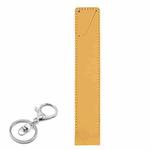 PU Leather Shockproof Protective Case with Metal Buckle for Apple Pencil 1 / 2(Yellow)