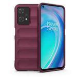 For Realme 9 Pro / Realme V25 5G / Realme 9 5G EU Version Magic Shield TPU + Flannel Phone Case(Wine Red)