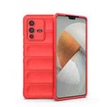 For vivo S12 Pro Magic Shield TPU + Flannel Phone Case(Red)