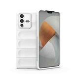 For vivo S12 Pro Magic Shield TPU + Flannel Phone Case(White)