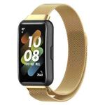 For Huawei Band 7 / 7 NFC Milan Metal Magnetic Watch Band(Gold)