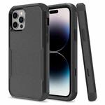 For iPhone 14 Pro Commuter Shockproof TPU + PC Phone Case (Black)
