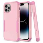 For iPhone 14 Pro Max Commuter Shockproof TPU + PC Phone Case (Pink)