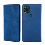 For Motorola Moto G Stylus 2022 Skin Feel Magnetic Horizontal Flip Leather Phone Case(Blue)