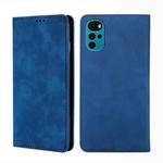 For Motorola Moto G22 Skin Feel Magnetic Horizontal Flip Leather Phone Case(Blue)