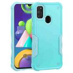 For Samsung Galaxy M21s / M30s Non-slip Shockproof Armor Phone Case(Mint Green)
