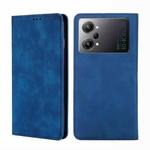 For OPPO K10 Pro 5G Skin Feel Magnetic Horizontal Flip Leather Phone Case(Blue)