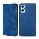 For OPPO Realme 9i/A36 4G/A96 4G/K10 4G/A76 4G Skin Feel Magnetic Horizontal Flip Leather Phone Case(Blue)