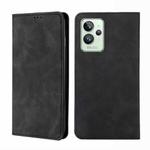 For OPPO Realme GT2 Pro Skin Feel Magnetic Horizontal Flip Leather Phone Case(Black)