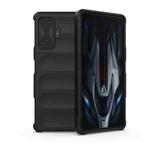 For Xiaomi Redmi K50 Gaming Magic Shield TPU + Flannel Phone Case(Black)