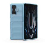 For Xiaomi Redmi K50 Gaming Magic Shield TPU + Flannel Phone Case(Light Blue)