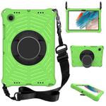 For Samsung Galaxy Tab A8 10.5 2021 Spider King EVA Protective Case with Adjustable Shoulder Strap & Holder(Green)