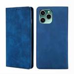 For Honor 60 SE Skin Feel Magnetic Horizontal Flip Leather Phone Case(Blue)