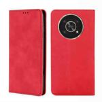 For Honor X30 Skin Feel Magnetic Horizontal Flip Leather Phone Case(Red)
