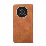 For Honor X30 Skin Feel Magnetic Horizontal Flip Leather Phone Case(Light Brown)