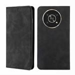 For Honor X30 Skin Feel Magnetic Horizontal Flip Leather Phone Case(Black)