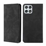 For Honor X30i Skin Feel Magnetic Horizontal Flip Leather Phone Case(Black)