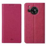 For Sharp Aquos R7 ViLi DMX Series Shockproof TPU + PU Leather Magnetic Attraction Horizontal Flip Case(Rose Red)