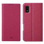 For Sharp Aquos Wish ViLi DMX Series Shockproof TPU + PU Leather Magnetic Attraction Horizontal Flip Case(Rose Red)