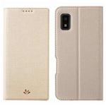 For Sharp Aquos Wish ViLi DMX Series Shockproof TPU + PU Leather Magnetic Attraction Horizontal Flip Case(Gold)