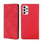 For Samsung Galaxy A23 5G Skin Feel Magnetic Horizontal Flip Leather Phone Case(Red)