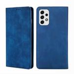 For Samsung Galaxy A23 5G Skin Feel Magnetic Horizontal Flip Leather Phone Case(Blue)