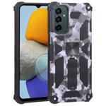 For Samsung Galaxy M23 / F23 5G / M13 4G Camouflage Armor Kickstand TPU + PC Magnetic Phone Case(Grey)