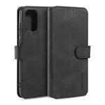 For Galaxy S20 Ultra DG.MING Retro Oil Side Horizontal Flip Case with Holder & Card Slots & Wallet(Black)