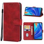 For Tecno Spark 9 Pro Leather Phone Case(Red)