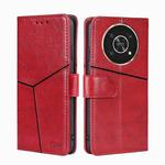 For Honor X30 Geometric Stitching Horizontal Flip Leather Phone Case(Red)