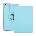 For Lenovo M10 Plus 3rd Litchi Texture 360 Degrees Rotation Leather Tablet Case with Holder(Light Blue)