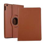 For Lenovo M10 Plus 3rd Litchi Texture 360 Degrees Rotation Leather Tablet Case with Holder(Brown)