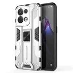 For OPPO Reno8 5G Supersonic PC + TPU Shock-proof Phone Case(Silver)