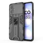 For Xiaomi Poco M4 5G Supersonic PC + TPU Shock-proof Phone Case(Black)