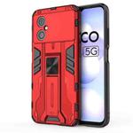 For Xiaomi Poco M4 5G Supersonic PC + TPU Shock-proof Phone Case(Red)