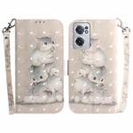 For OnePlus Nord CE 2 5G 3D Colored Horizontal Flip Leather Phone Case(Squirrels)