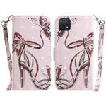 For OPPO A16K 3D Colored Horizontal Flip Leather Phone Case(Butterfly High-heeled)