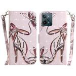 For OPPO Realme C31 3D Colored Horizontal Flip Leather Phone Case(Butterfly High-heeled)