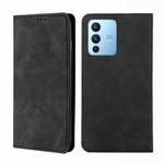 For vivo S12 Pro 5G / V23 Pro Skin Feel Magnetic Horizontal Flip Leather Phone Case(Black)