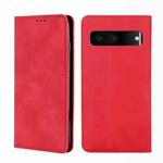 For Google Pixel 7 5G Skin Feel Magnetic Horizontal Flip Leather Phone Case(Red)
