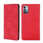 For Nokia G21 / G11 Skin Feel Magnetic Horizontal Flip Leather Phone Case(Red)