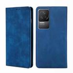 For Xiaomi Redmi K50 / K50 Pro Skin Feel Magnetic Flip Leather Phone Case(Blue)