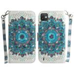 For Wiko Y82 3D Colored Horizontal Flip Leather Phone Case(Peacock Wreath)