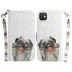 For Wiko Y82 3D Colored Horizontal Flip Leather Phone Case(Pug)