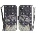 For Wiko Y82 3D Colored Horizontal Flip Leather Phone Case(Hug Cat)