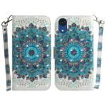 For Samsung Galaxy A03 Core 3D Colored Horizontal Flip Leather Phone Case(Peacock Wreath)