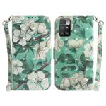 For Xiaomi Redmi 10 / 10 Prime 3D Colored Horizontal Flip Leather Phone Case(Watercolor Flower)