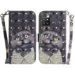 For Xiaomi Redmi 10 / 10 Prime 3D Colored Horizontal Flip Leather Phone Case(Hug Cat)